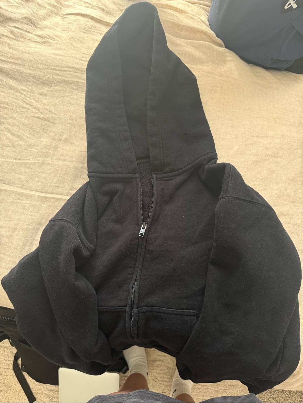 TNA Black Cozy Fleece Hoodie